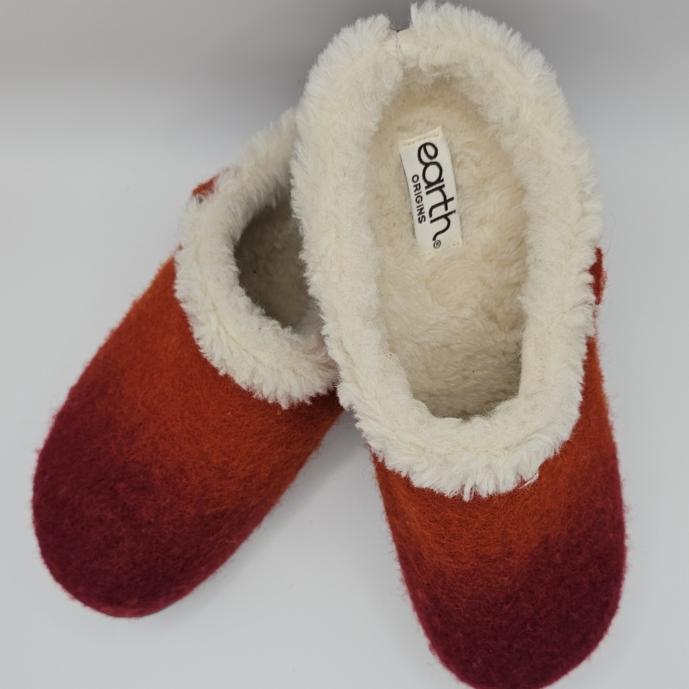 NWT Earth Origins Red and Orange Mules - Picture 3 of 4